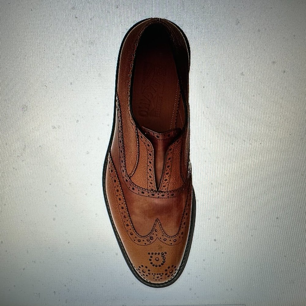 FERRAGAMO Gaudino Slip-On Leather Brogues SZ:11 EE